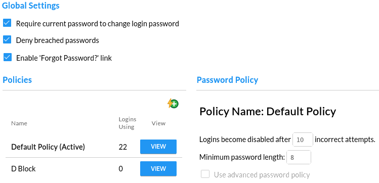 global passwords
